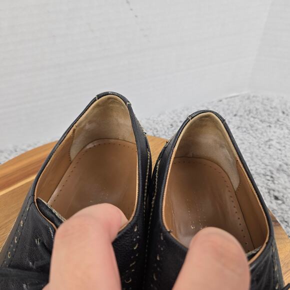 Cole Haan Mens 11.5M Warren Black Wingtip Brogue Oxford  display picture 2